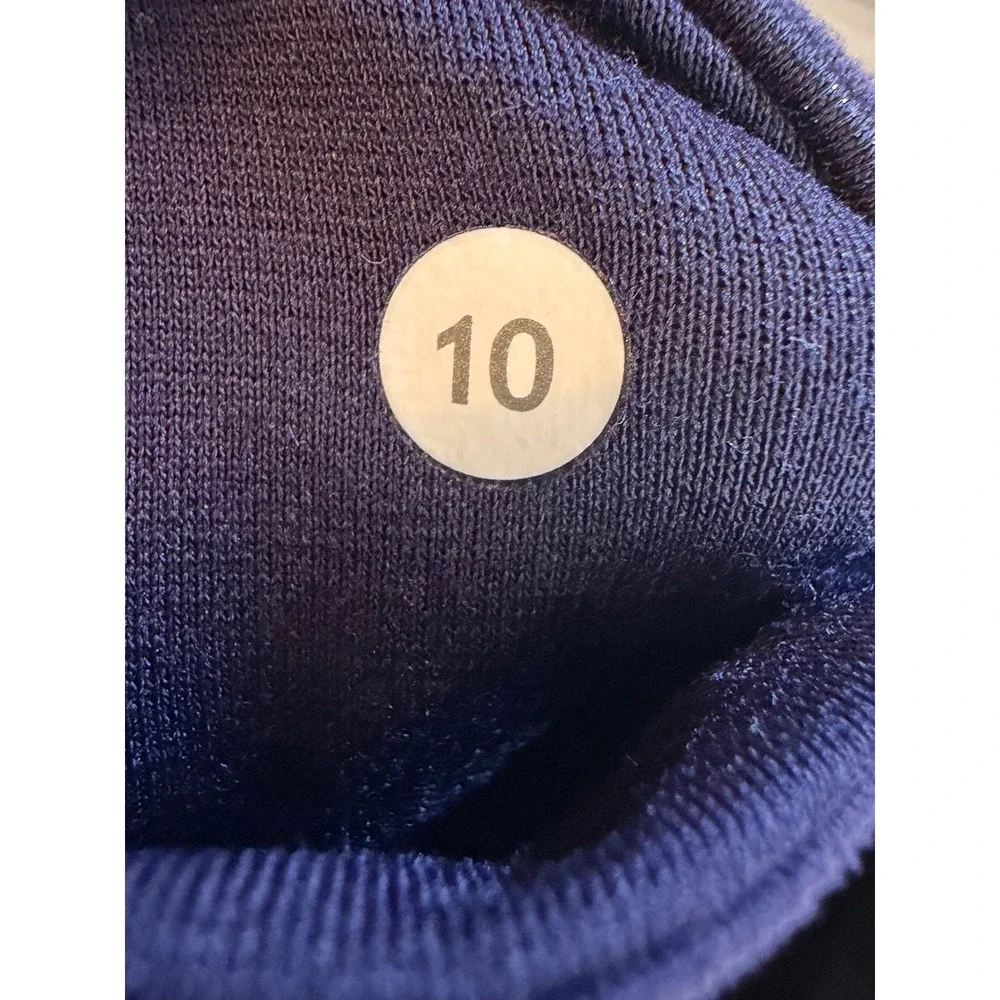 Lululemon Run Inspire Crop II‎ Purple Mesh Athletic Leggings Womens Size 10